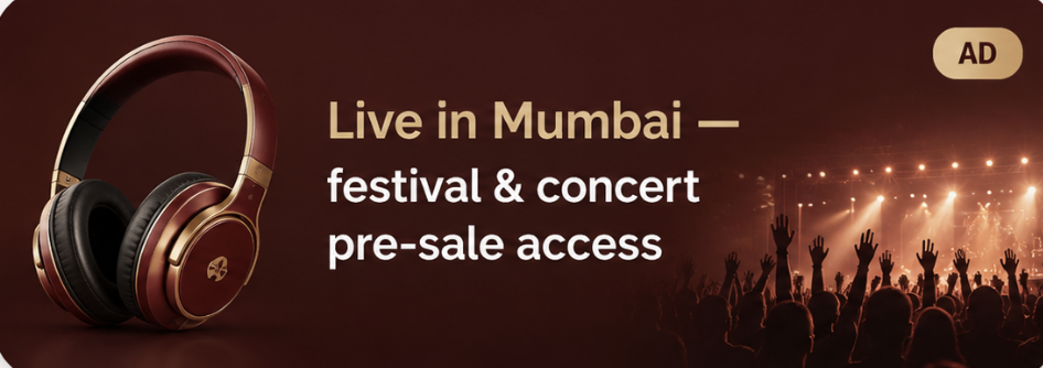 Live in Mumbai — festival & concert pre-sale access