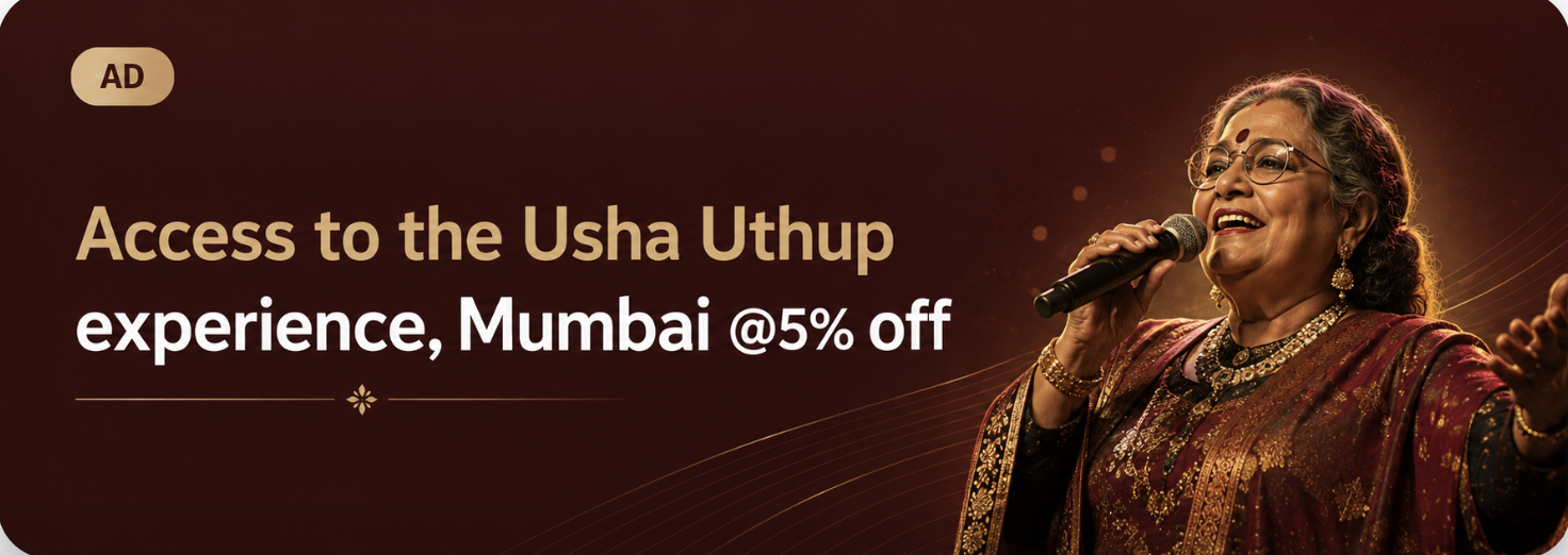 Access to the Usha Uthup experience, Mumbai at 5% off